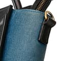 Miniatyrbild 10 av 10: Pre-owned Celine Nano Tricolor Nubuck and Calfskin Luggage Tote Brown