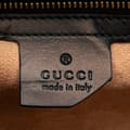 Miniatyrbild 5 av 10: Pre-owned Gucci Medium Leather Sylvie Top Handle Bag Black