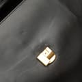 Miniatyrbild 10 av 10: Pre-owned Gucci Medium Leather Sylvie Top Handle Bag Black