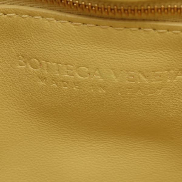 Pre-owned Bottega Veneta Nappa Intrecciato Padded Chain Cassette Satchel Yellow