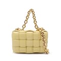 Pikkukuva 1 / 7: Pre-owned Bottega Veneta Nappa Intrecciato Padded Chain Cassette Satchel Yellow