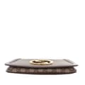 Miniatyrbild 3 av 10: Pre-owned Gucci Small GG Supreme Blondie Chain Satchel Brown