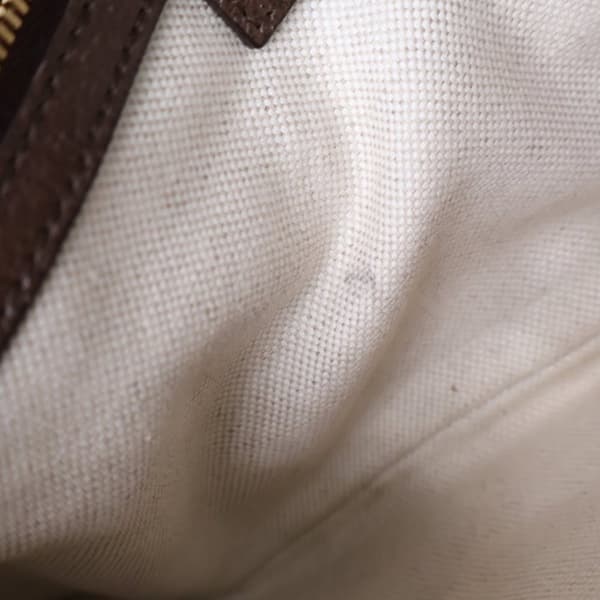 Pre-owned Gucci Small GG Supreme Blondie Chain Satchel Brown