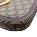 Miniatyrbild 8 av 10: Pre-owned Gucci Small GG Supreme Blondie Chain Satchel Brown