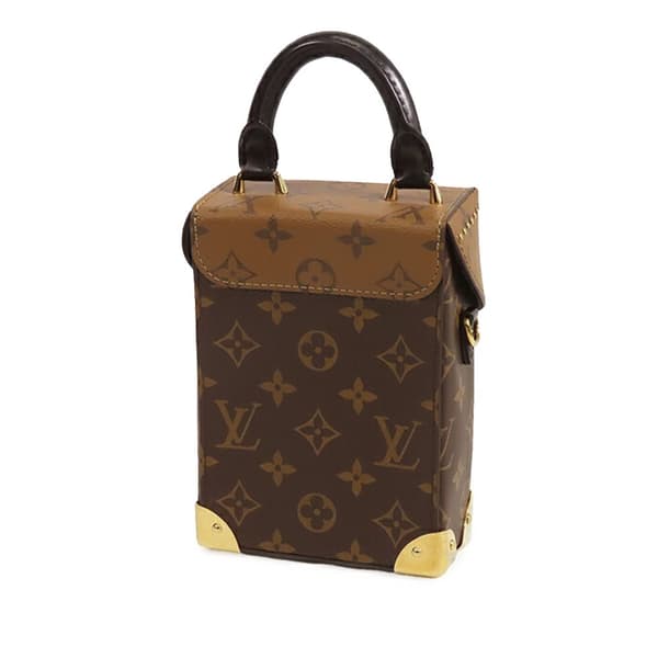 Pre-owned Louis Vuitton Monogram Reverse Camera Box Brown