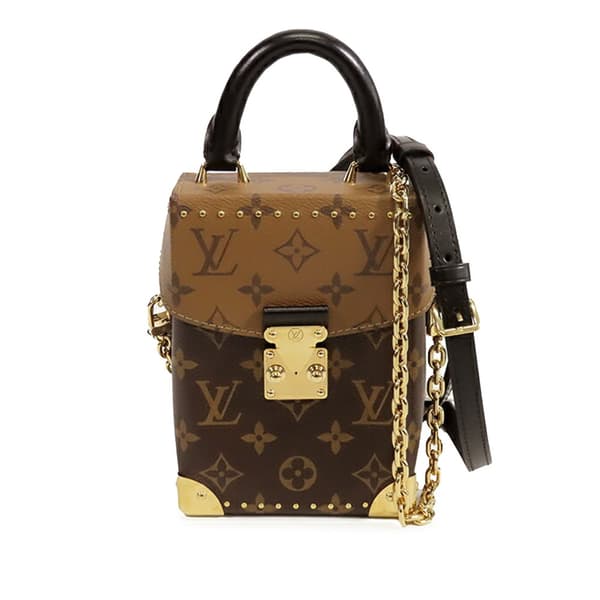 Pre-owned Louis Vuitton Monogram Reverse Camera Box Brown