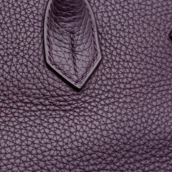 Pre-owned Hermès Togo Birkin Retourne 35 Purple