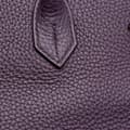Miniatyrbild 4 av 10: Pre-owned Hermès Togo Birkin Retourne 35 Purple