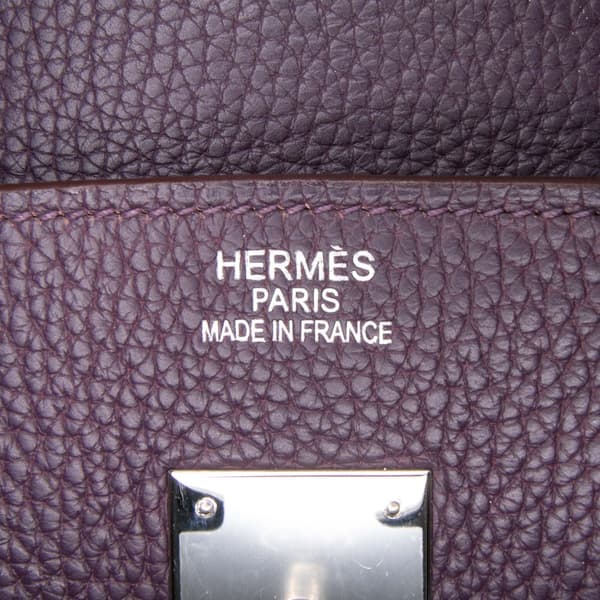 Pre-owned Hermès Togo Birkin Retourne 35 Purple