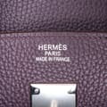 Miniatyrbild 8 av 10: Pre-owned Hermès Togo Birkin Retourne 35 Purple