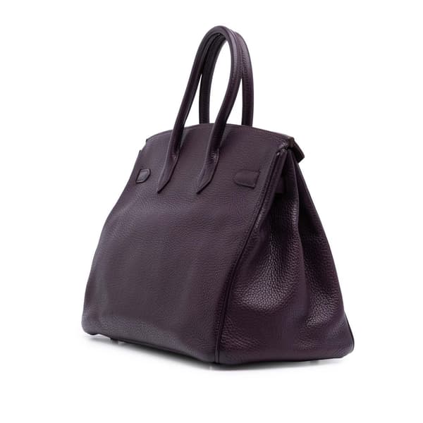 Pre-owned Hermès Togo Birkin Retourne 35 Purple