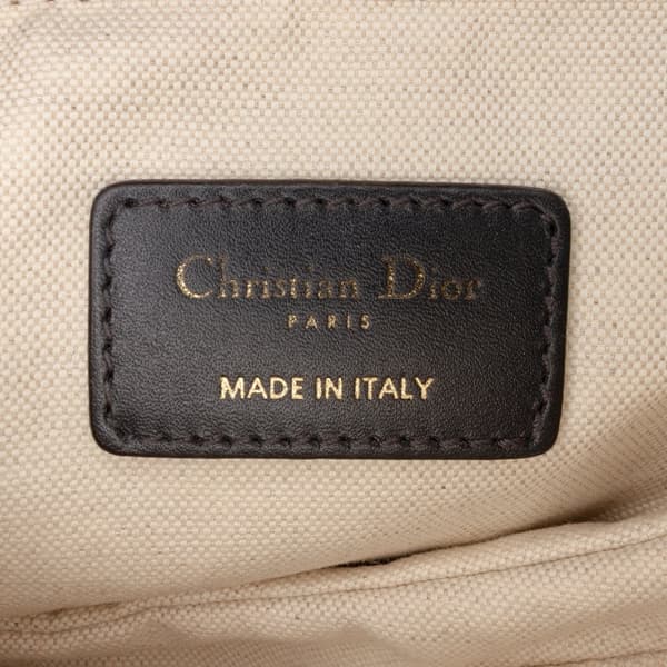 Pre-owned Dior Mini Oblique Canvas Saddle Bag Blue