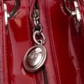 Miniatyrbilde 7 av 10: Pre-owned Dior Medium Patent Cannage Lady Dior Red