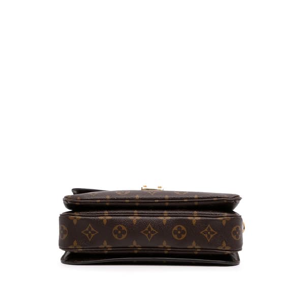 Pre-owned Louis Vuitton Monogram Pochette Metis Brown