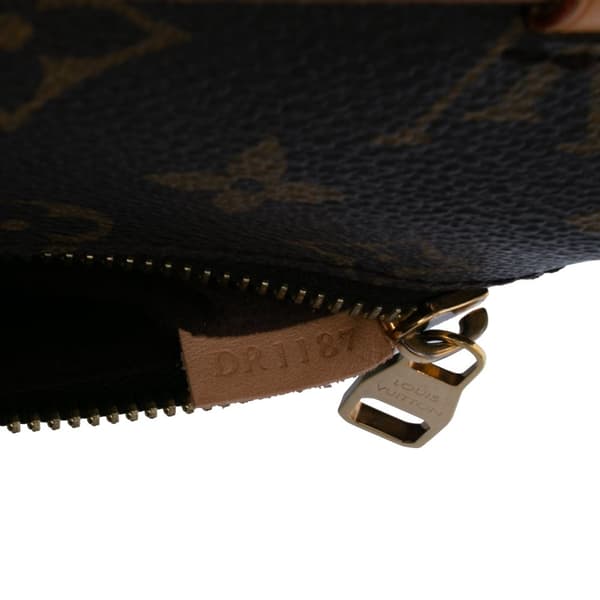 Pre-owned Louis Vuitton Monogram Pochette Metis Brown