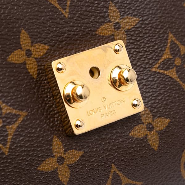 Pre-owned Louis Vuitton Monogram Pochette Metis Brown