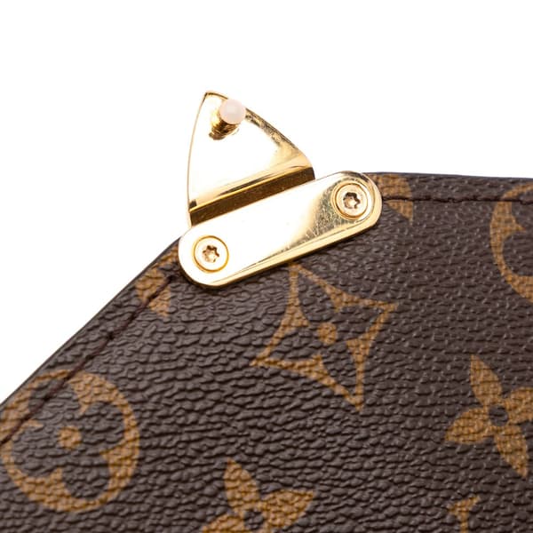 Pre-owned Louis Vuitton Monogram Pochette Metis Brown