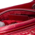 Miniatyrbilde 6 av 10: Pre-owned Dior Medium Patent Cannage Lady Dior Red