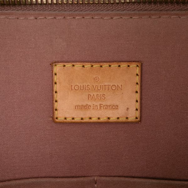 Pre-owned Louis Vuitton Monogram Vernis Alma PM Brown