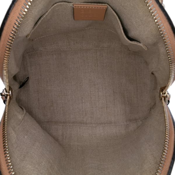 Pre-owned Gucci Mini Microguccissima Dome Satchel Brown