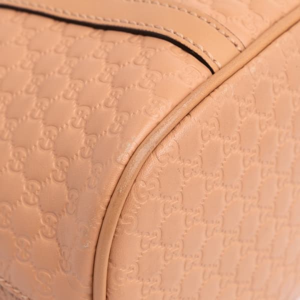 Pre-owned Gucci Mini Microguccissima Dome Satchel Brown