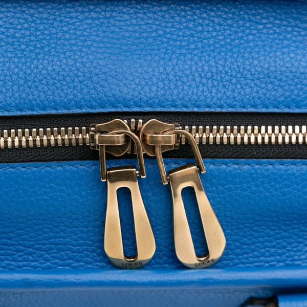 Pre-owned LOEWE Limited Edition Leather Amazona 28 Blue