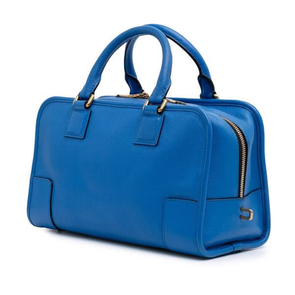 Pre-owned LOEWE Limited Edition Leather Amazona 28 Blue