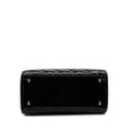 Miniatyrbild 3 av 10: Pre-owned Dior Medium Patent Cannage Lady Dior Black