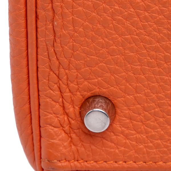 Pre-owned Hermès Togo Kelly II Retourne 32 Orange
