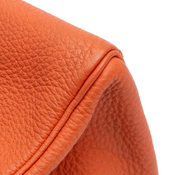 Pre-owned Hermès Togo Kelly II Retourne 32 Orange