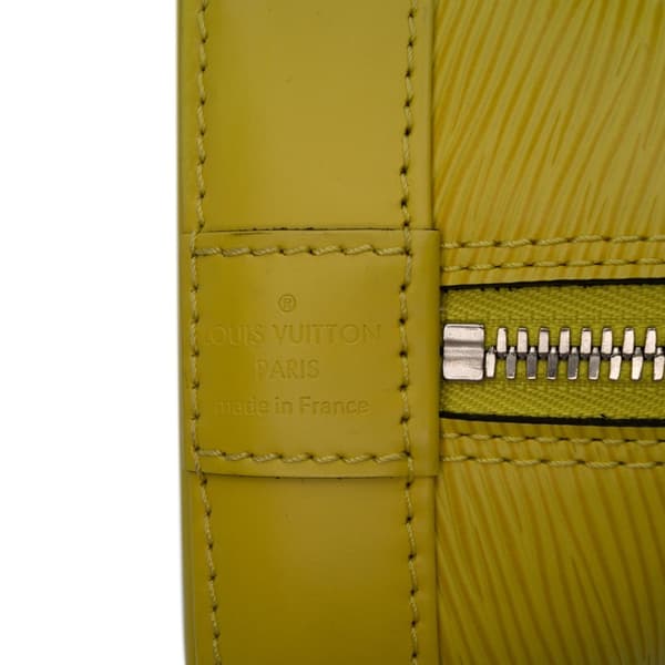 Pre-owned Louis Vuitton Epi Alma PM Yellow
