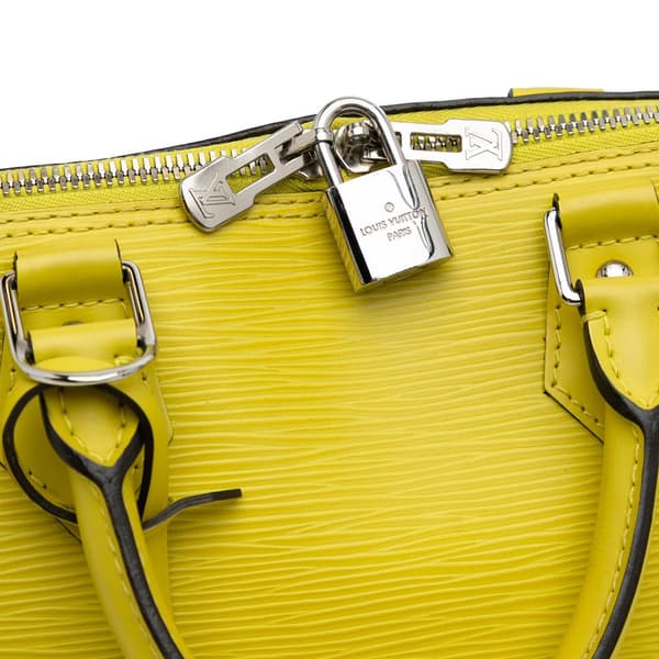 Pre-owned Louis Vuitton Epi Alma PM Yellow