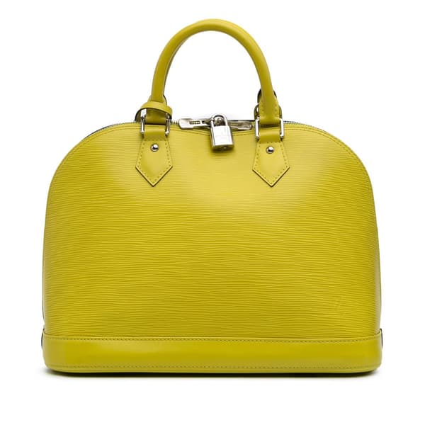 Pre-owned Louis Vuitton Epi Alma PM Yellow