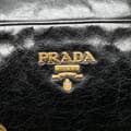 Miniatyrbilde 8 av 10: Pre-owned Prada Vitello Shine Satchel Black