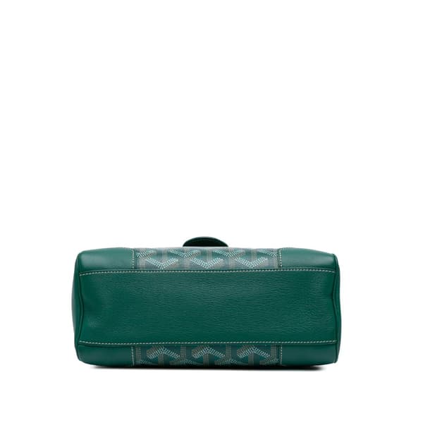 Pre-owned Goyard Mini Goyardine Saigon Souple Green