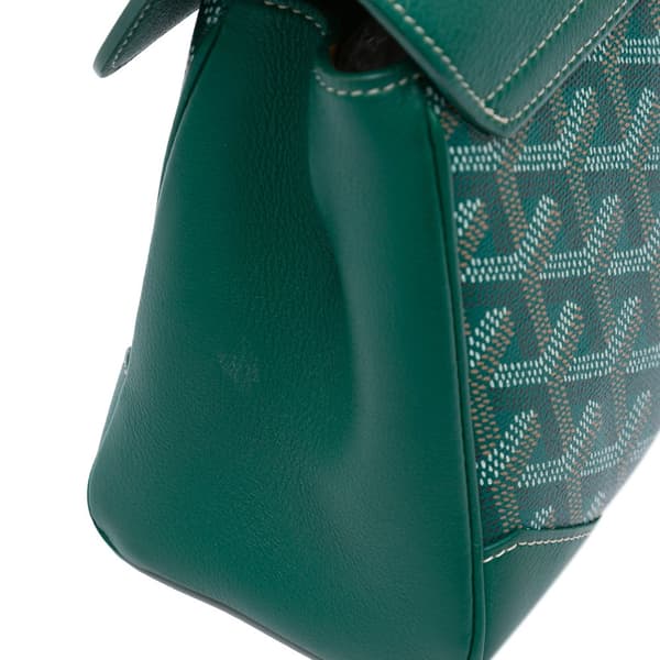 Pre-owned Goyard Mini Goyardine Saigon Souple Green
