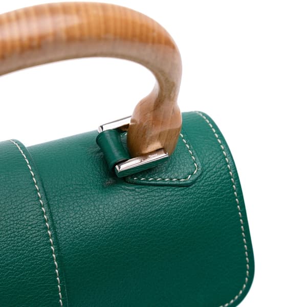 Pre-owned Goyard Mini Goyardine Saigon Souple Green