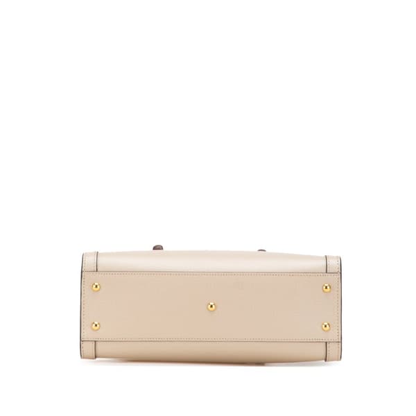 Pre-owned Gucci Small Leather Bamboo Diana Satchel Brown
