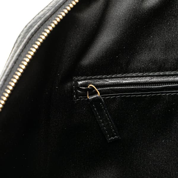 Pre-owned Yves Saint Laurent Oversized Leather Muse Handbag Black