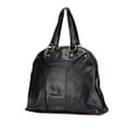 Miniatyrbillede 2 af 10: Pre-owned Yves Saint Laurent Oversized Leather Muse Handbag Black