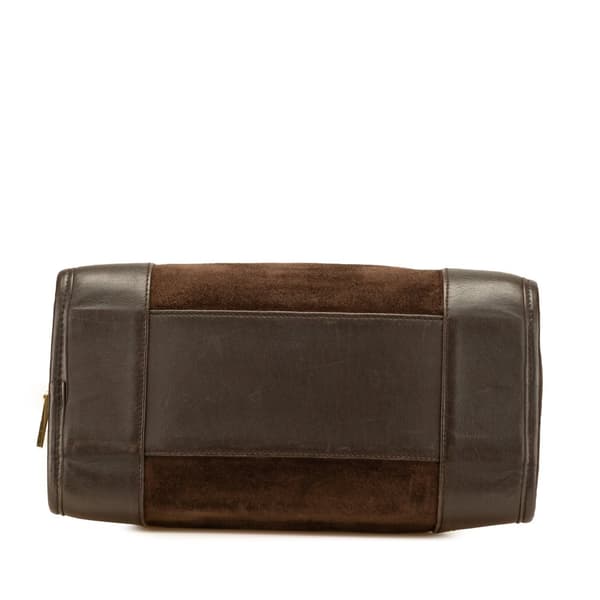 Pre-owned LOEWE Suede Amazona 28 Brown