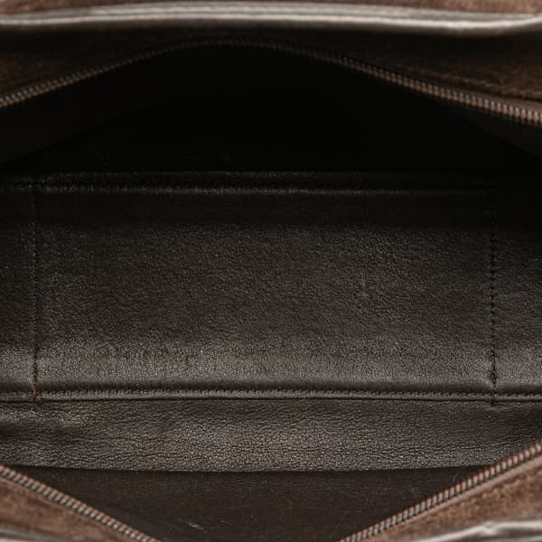 Pre-owned LOEWE Suede Amazona 28 Brown