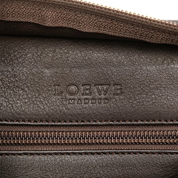 Pre-owned LOEWE Suede Amazona 28 Brown
