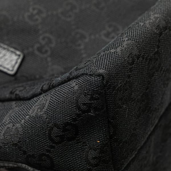 Pre-owned Gucci GG Canvas Handbag Black