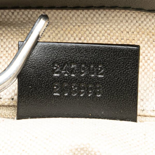 Pre-owned Gucci Diamante Canvas Sukey Satchel Brown