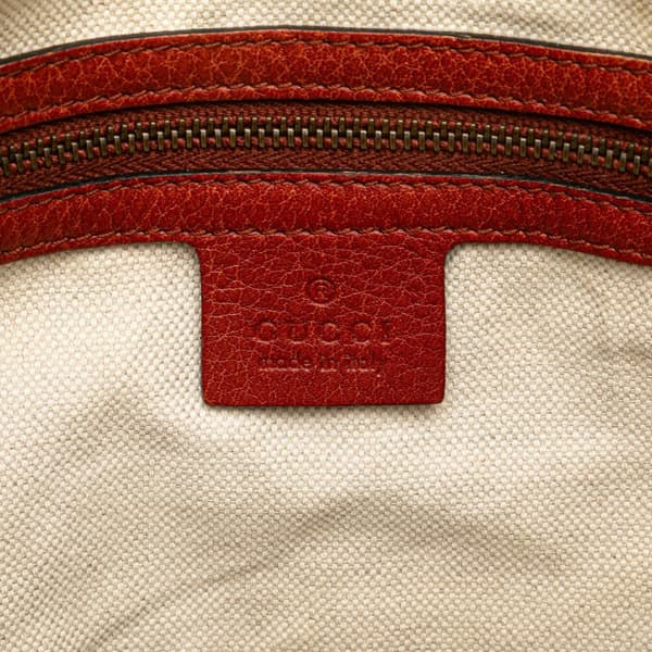 Pre-owned Gucci GG Canvas Laidback Crafty Handbag Brown