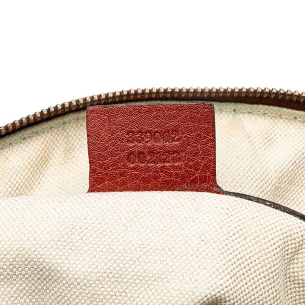 Pre-owned Gucci GG Canvas Laidback Crafty Handbag Brown