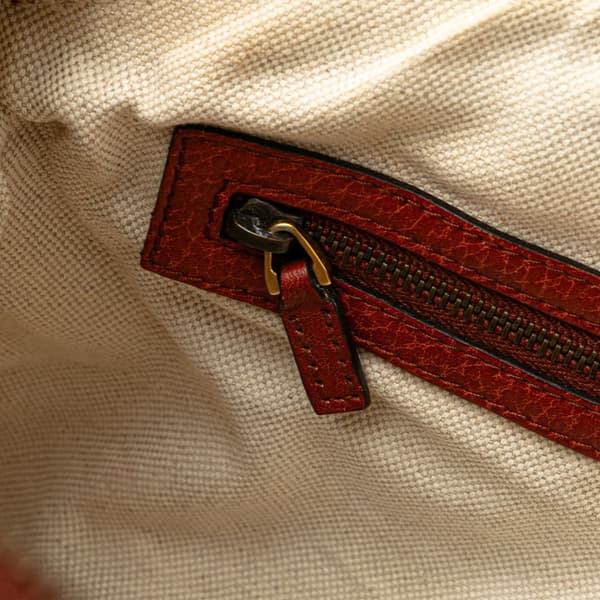 Pre-owned Gucci GG Canvas Laidback Crafty Handbag Brown