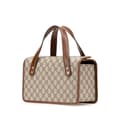 Miniatyrbilde 2 av 10: Pre-owned Gucci Small GG Supreme Horsebit 1955 Satchel Brown