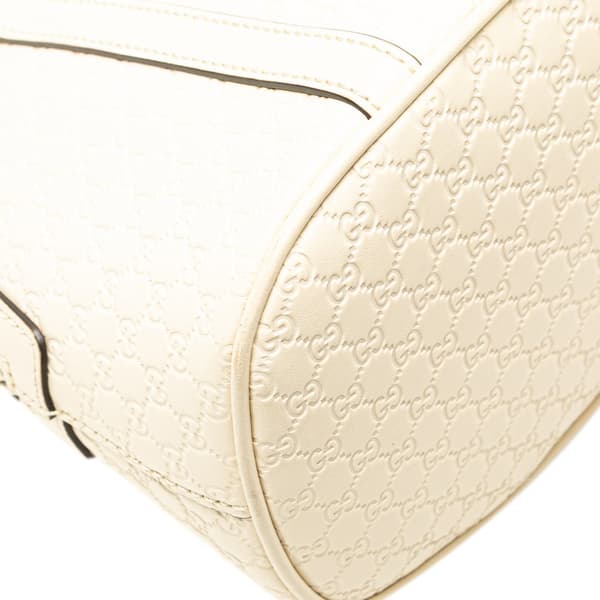 Pre-owned Gucci Mini Microguccissima Dome Satchel White